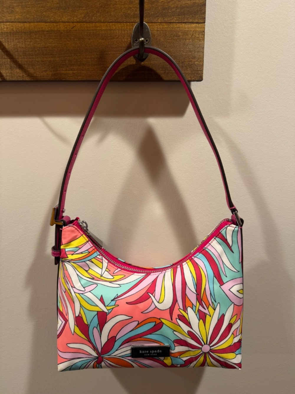NWT - KATE SPADE SAM ICON ANEMONE FLORAL SHOULDER BAG KB940 MULTI-COLOR